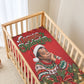 James Baldwin Christmas Baby Bed Cover Ugly Christmas Pattern Vintage Holiday