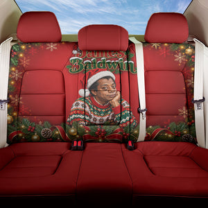 James Baldwin Christmas Back Car Seat Cover Ugly Christmas Pattern Vintage Holiday