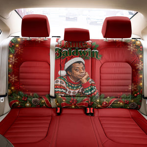 James Baldwin Christmas Back Car Seat Cover Ugly Christmas Pattern Vintage Holiday
