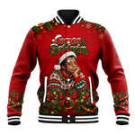 James Baldwin Christmas Baseball Jacket Ugly Christmas Pattern Vintage Holiday