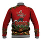 James Baldwin Christmas Baseball Jacket Ugly Christmas Pattern Vintage Holiday