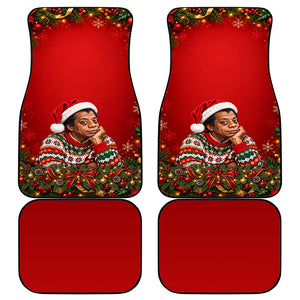 James Baldwin Christmas Car Mats Ugly Christmas Pattern Vintage Holiday