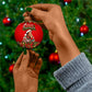 James Baldwin Christmas Ceramic Ornament Ugly Christmas Pattern Vintage Holiday