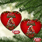 James Baldwin Christmas Ceramic Ornament Ugly Christmas Pattern Vintage Holiday