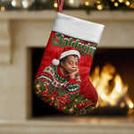 James Baldwin Christmas Stocking Ugly Christmas Pattern Vintage Holiday