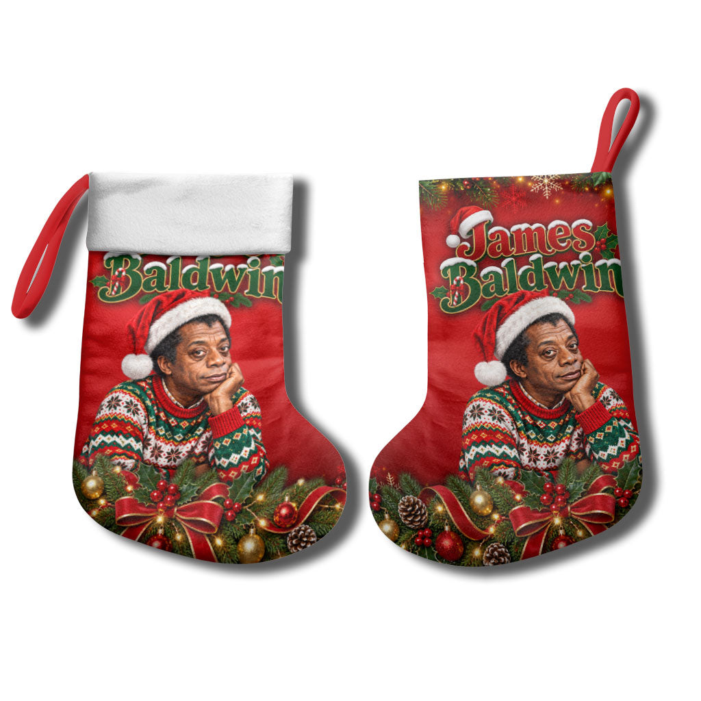 James Baldwin Christmas Stocking Ugly Christmas Pattern Vintage Holiday