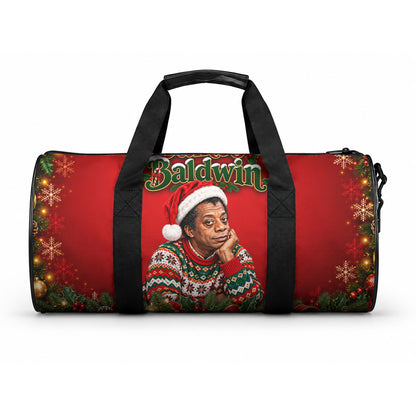 James Baldwin Christmas Duffle Bag Ugly Christmas Pattern Vintage Holiday