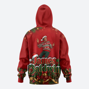James Baldwin Christmas Hoodie Ugly Christmas Pattern Vintage Holiday
