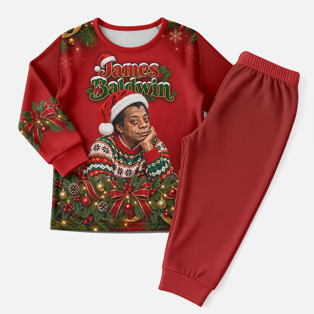 James Baldwin Christmas Pajama Set Ugly Christmas Pattern Vintage Holiday