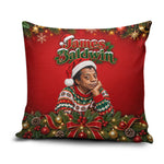 James Baldwin Christmas Pillow Cover Ugly Christmas Pattern Vintage Holiday