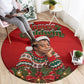 James Baldwin Christmas Round Carpet Ugly Christmas Pattern Vintage Holiday