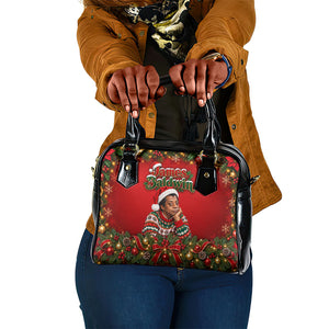 James Baldwin Christmas Shoulder Handbag Ugly Christmas Pattern Vintage Holiday