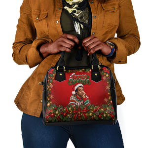 James Baldwin Christmas Shoulder Handbag Ugly Christmas Pattern Vintage Holiday
