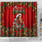 James Baldwin Christmas Shower Curtain Ugly Christmas Pattern Vintage Holiday