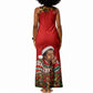 James Baldwin Christmas Tank Maxi Dress Ugly Christmas Pattern Vintage Holiday