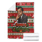 James Baldwin Christmas Blanket African American Author Ugly Christmas Pattern Retro