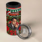 James Baldwin Christmas 4 in 1 Can Cooler Tumbler African American Author Ugly Christmas Pattern Retro