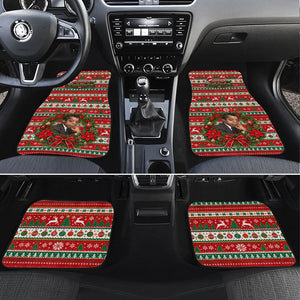 James Baldwin Christmas Car Mats African American Author Ugly Christmas Pattern Retro