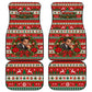 James Baldwin Christmas Car Mats African American Author Ugly Christmas Pattern Retro