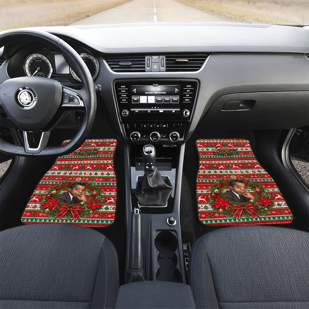 James Baldwin Christmas Car Mats African American Author Ugly Christmas Pattern Retro