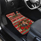 James Baldwin Christmas Car Mats African American Author Ugly Christmas Pattern Retro