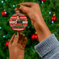 James Baldwin Christmas Ceramic Ornament African American Author Ugly Christmas Pattern Retro