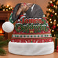 James Baldwin Christmas Santa Hat African American Author Ugly Christmas Pattern Retro