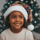 James Baldwin Christmas Santa Hat African American Author Ugly Christmas Pattern Retro