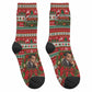James Baldwin Christmas Crew Socks African American Author Ugly Christmas Pattern Retro