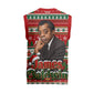 James Baldwin Christmas Knitted V-Neck Vest African American Author Ugly Christmas Pattern Retro