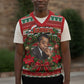 James Baldwin Christmas Knitted V-Neck Vest African American Author Ugly Christmas Pattern Retro
