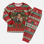 James Baldwin Christmas Pajama Set African American Author Ugly Christmas Pattern Retro