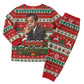 James Baldwin Christmas Pajama Set African American Author Ugly Christmas Pattern Retro