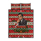James Baldwin Christmas Quilt Bed Set African American Author Ugly Christmas Pattern Retro