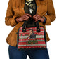 James Baldwin Christmas Shoulder Handbag African American Author Ugly Christmas Pattern Retro