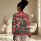 James Baldwin Christmas Women Casual Shirt African American Author Ugly Christmas Pattern Retro
