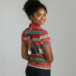 James Baldwin Christmas Women Polo Shirt African American Author Ugly Christmas Pattern Retro