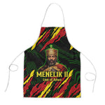 Menelik II Apron with Lion of Adwa Title, Battle of Adwa 1896 Graphic and Bold Pan-African - African Pride