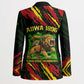 Menelik II Blazer with Lion of Adwa Title, Battle of Adwa 1896 Graphic and Bold Pan-African - African Pride