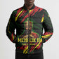 Menelik II Bomber Puffer Jacket with Lion of Adwa Title, Battle of Adwa 1896 Graphic and Bold Pan-African - African Pride