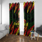 Menelik II Window Curtain with Lion of Adwa Title, Battle of Adwa 1896 Graphic and Bold Pan-African - African Pride