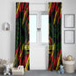 Menelik II Window Curtain with Lion of Adwa Title, Battle of Adwa 1896 Graphic and Bold Pan-African - African Pride