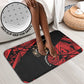 Menelik II Bathroom Set with Adwa Victory Map, Africa Defeated an Empire Text and Red Geometric - African Pride