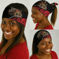 Menelik II Neck Gaiter with Adwa Victory Map, Africa Defeated an Empire Text and Red Geometric - African Pride