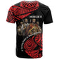 Menelik II T shirt with Adwa Victory Map, Africa Defeated an Empire Text and Red Geometric - African Pride