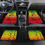 Menelik II Car Mats with Crowned Portrait, Ethiopia Never Colonized Text and Pan-African Abstract - African Pride