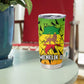 Menelik II Tumbler Cup with Crowned Portrait, Ethiopia Never Colonized Text and Pan-African Abstract - African Pride