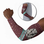 Hatshepsut Arm Sleeves with Pharaoh Bust Illustration, Female Pharaoh Title and Egyptian Hieroglyph - African Pride