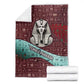 Hatshepsut Blanket with Pharaoh Bust Illustration, Female Pharaoh Title and Egyptian Hieroglyph - African Pride