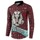 Hatshepsut Button Sweatshirt with Pharaoh Bust Illustration, Female Pharaoh Title and Egyptian Hieroglyph